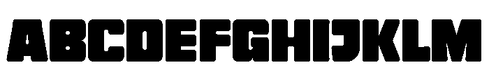 Half Blvd Free Regular Font UPPERCASE