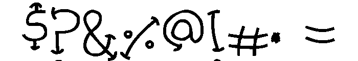 Half Curve Font OTHER CHARS