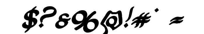 Half-Elven Bold Italic Font OTHER CHARS