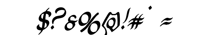 Half-Elven Condensed Italic Font OTHER CHARS