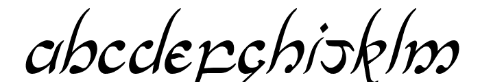 Half-Elven Condensed Italic Font UPPERCASE