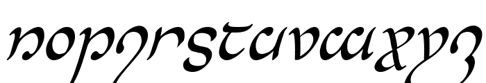 Half-Elven Condensed Italic Font LOWERCASE