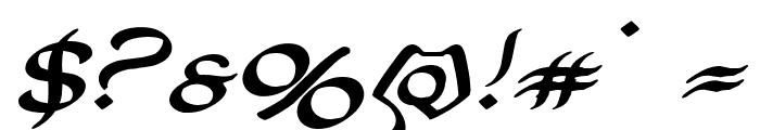 Half-Elven Expanded Italic Font OTHER CHARS