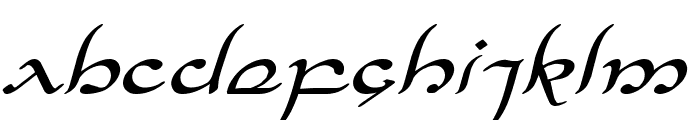Half-Elven Expanded Italic Font LOWERCASE