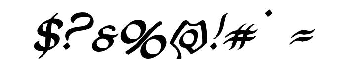 Half-Elven Italic Font OTHER CHARS