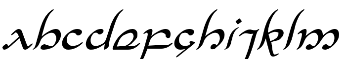 Half-Elven Italic Font LOWERCASE