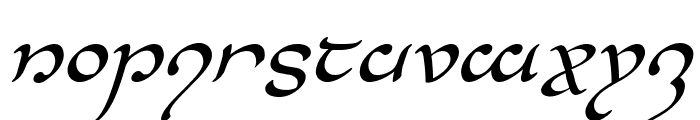 Half-Elven Italic Font LOWERCASE