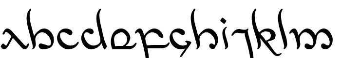 Half-Elven Leftalic Font LOWERCASE