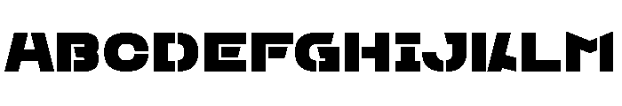 Half Myself Straight Font UPPERCASE