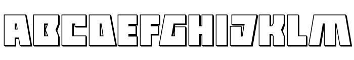 Halfshell Hero 3D Regular Font LOWERCASE