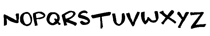 Halidoodle Font UPPERCASE