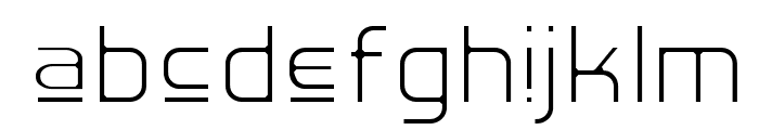 Hall Fetica Upper Decompose Font LOWERCASE