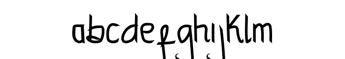 Hallagh Font LOWERCASE