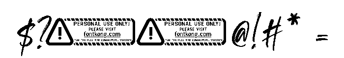 Hallein PERSONAL USE ONLY Font OTHER CHARS