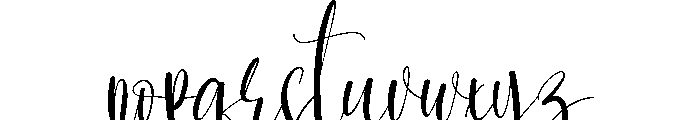 Hallimun Font LOWERCASE