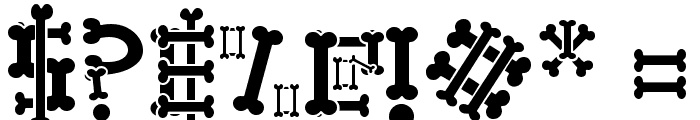 Hallo Skull - personal use Font OTHER CHARS