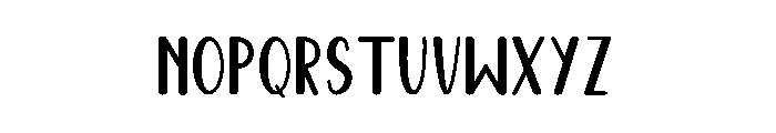 Halloween Costume Font LOWERCASE