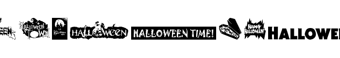 Halloween Logo Font LOWERCASE