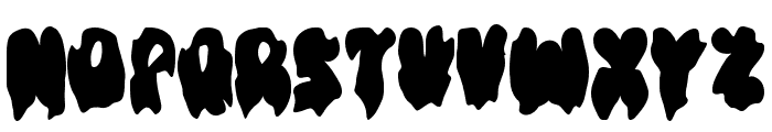 Halloween Melted Personal Use Font LOWERCASE