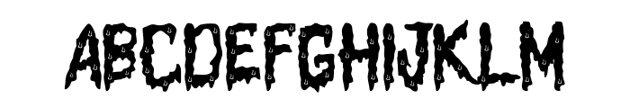 Halloween Slime (PERSONAL USE) Font UPPERCASE