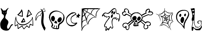Halloween Spirits Font UPPERCASE