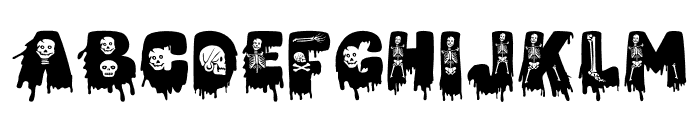 Halloween Witches Display Font LOWERCASE