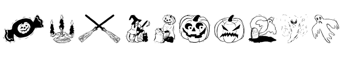 HalloweenTwo Font OTHER CHARS