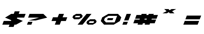 Halo Expanded Italic Font OTHER CHARS