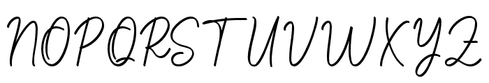 Hamilton Signature Font UPPERCASE