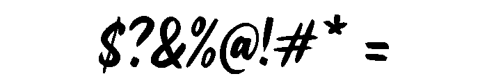 Haminda Script Font OTHER CHARS