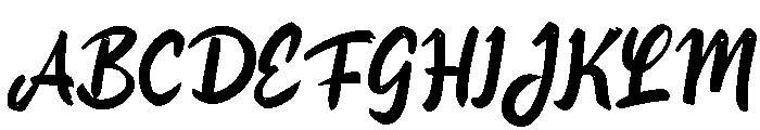 Haminda Script Font UPPERCASE