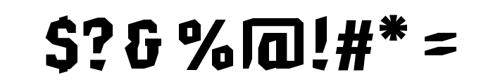 Hammerhead Black Font OTHER CHARS