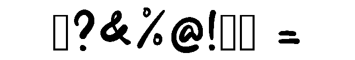 Hamugo Regular Font OTHER CHARS