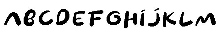 Hamugo Regular Font UPPERCASE
