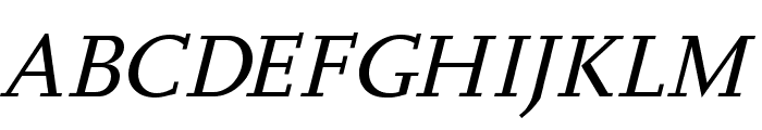 Hanch Italic Font UPPERCASE