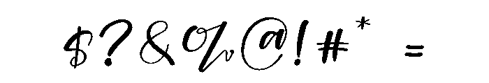 Hand Lettering Font OTHER CHARS