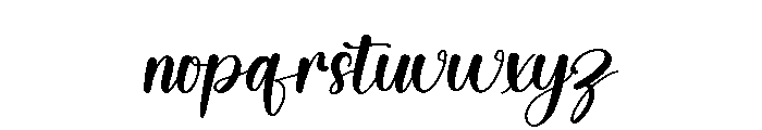 Hand Lettering Font LOWERCASE