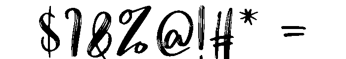 Hand Made Font OTHER CHARS
