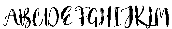 Hand Made Font UPPERCASE