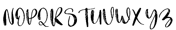 Hand Made Font UPPERCASE