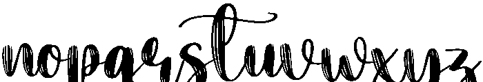 Hand Made Font LOWERCASE