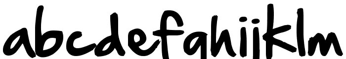 Hand Of Sean Font LOWERCASE