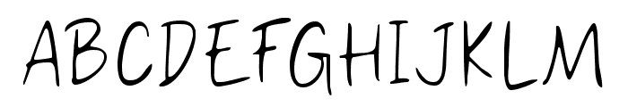 Hand Smoth Font UPPERCASE