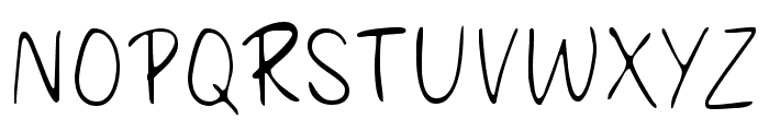 Hand Smoth Font UPPERCASE