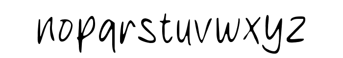 Hand Smoth Font LOWERCASE