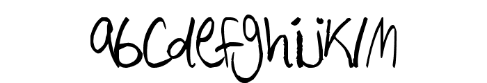 Hand Writing Font LOWERCASE
