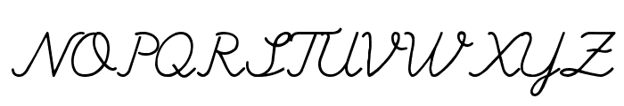 Hand writing Mutlu Font UPPERCASE