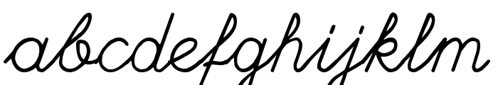 Hand writing Mutlu Font LOWERCASE