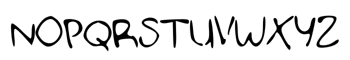 HandDoodle Font UPPERCASE