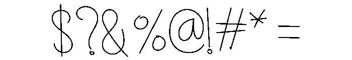 Handbook Font OTHER CHARS